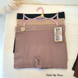 Juicy Couture Seamless Shaping Slimming Shapewear 3 Piece Shorts Set Small 4/6